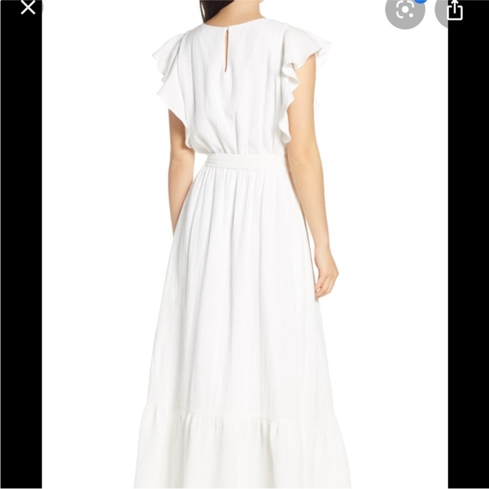 White Muslin Maxi Dress - Picture 2 of 4